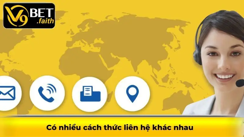 Có nhiều cách thức liên hệ khác nhau