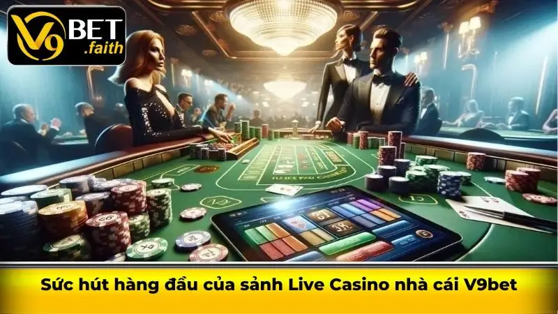 Sức hút hàng đầu của sảnh Live Casino nhà cái V9bet